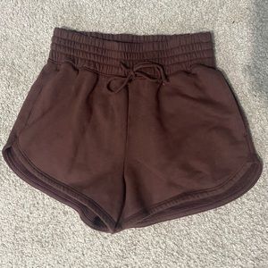 Abercrombie & Fitch brown sweat shorts